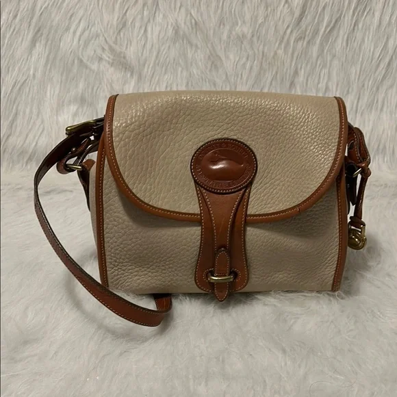 Vintage Elegant Cream and Brown Leather Women\'s Bag Dooney & Bourke | Bags | Vintage Dooney Bourke Pebbled  main image 2